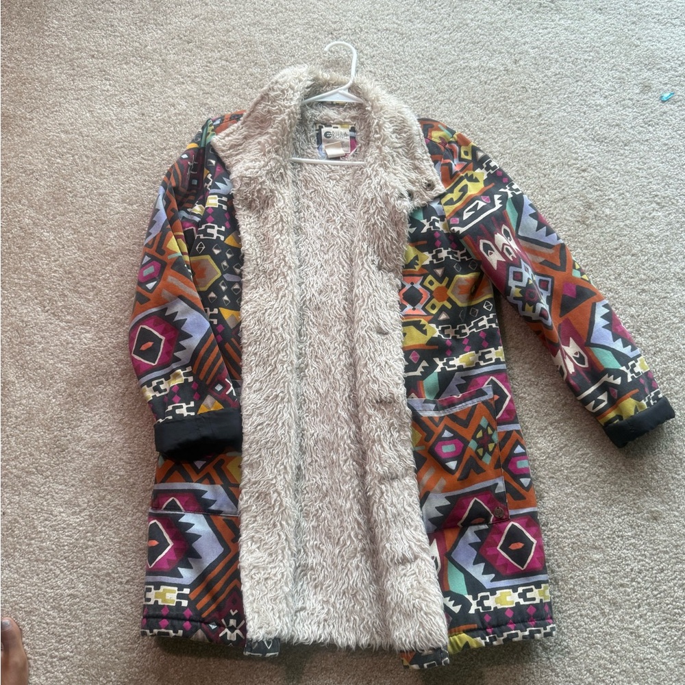 Billabong Multicolor Patterned Teddy Jacket - image 3